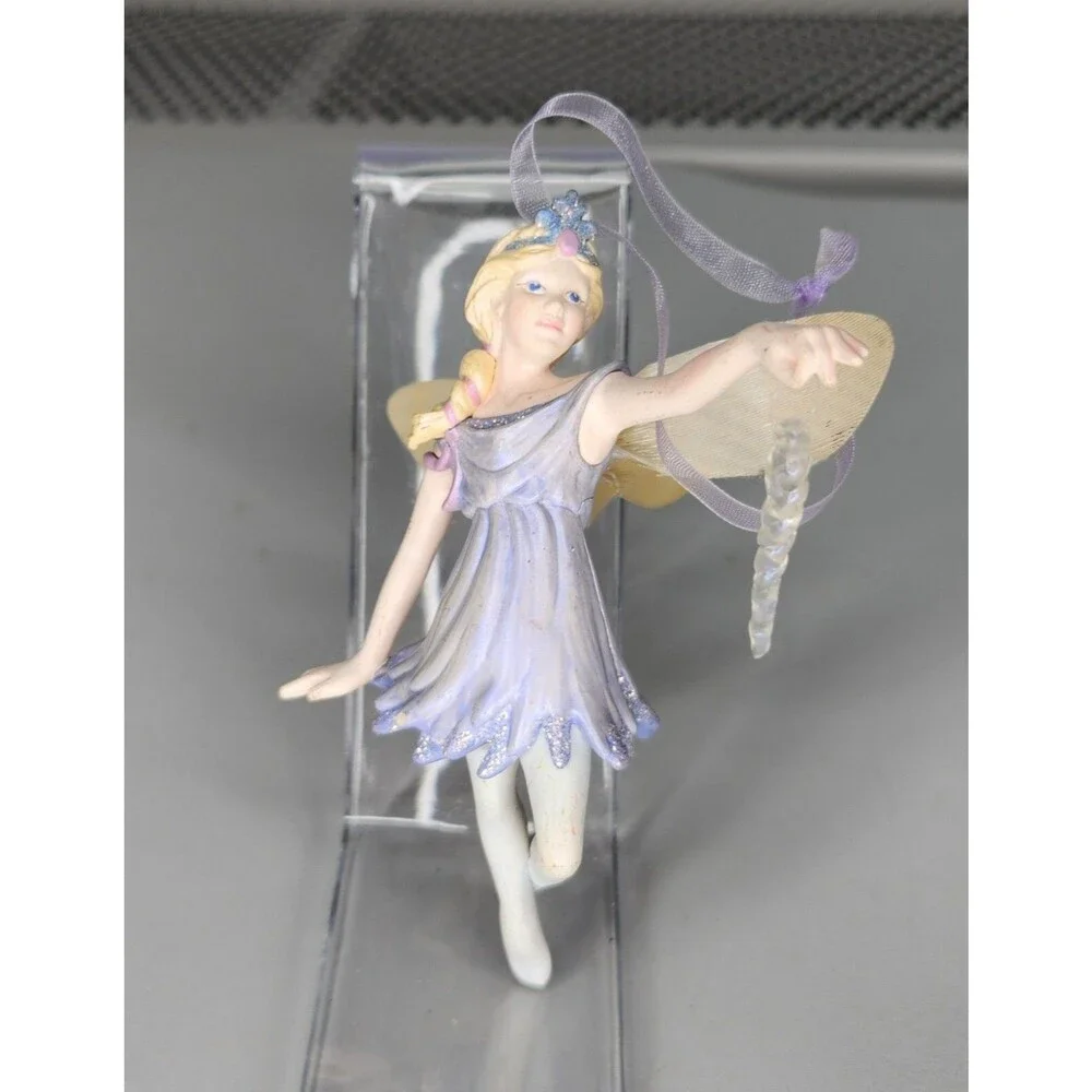 Hallmark Faerie Delandra Flower Frostlight Fiber Optic Glow Fairy 2001 Keepsake
